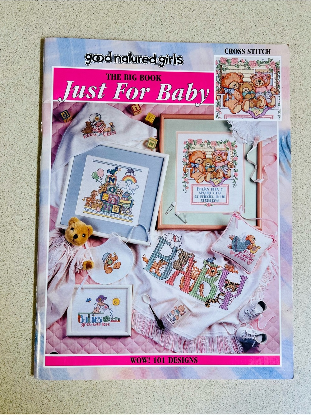 The Big Book Just For Baby' Cross Stitch 1996 Good Nature Girls Cross Stitch